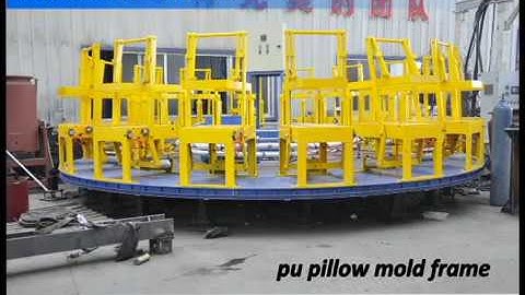 Automatic PU Memory Pillow or Motorcycle Seat Mold Carrier Round Production Line