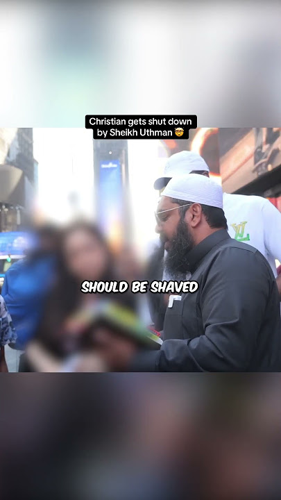 Christian gets shut down by Sheikh Uthman 🤯 #islam #islamic #muslim #dawah #quran #bible #jesus