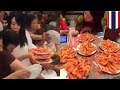 Chinese tourists pig out at buffet in thailand criticized as wasteful  tomonews