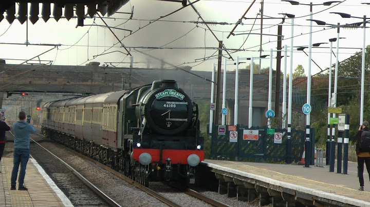 46100 Royal Scot on Steam Dreams  York - Shoeburyness at Newark Northgate on 23 September 2023.