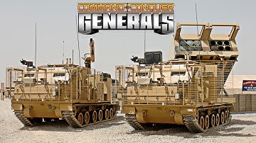General Ironside + Colonel Button and All SW vs 7 USA BOSS - Command & Conquer Generals Apocalyptic