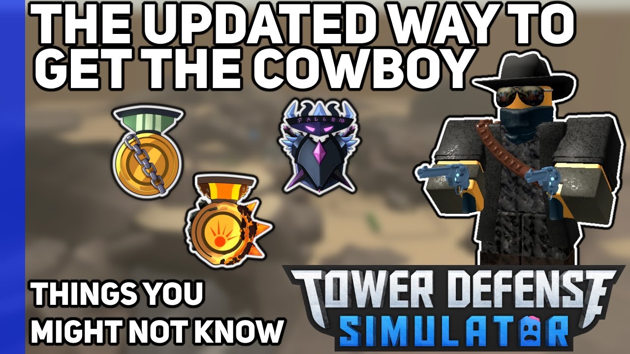 how-to-get-the-cowboy-tower-updated-tower-defense-simulator-youtube