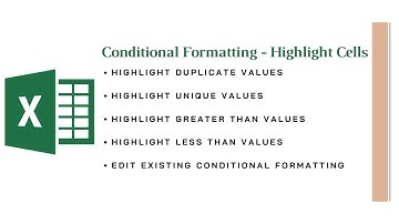 Conditional Formatting - Part 1 | Highlight Cell Data | Excel for Beginners | Microsoft Excel