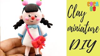 DIY How to make polymer clay miniature baby doll #63