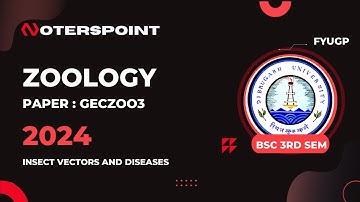 BSc 3rd Sem Zoology Question Paper 2024 Dibrugarh University | Insect Vectors and Diseases GECZOO3