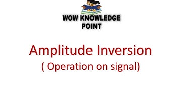 Amplitude Inversion (Operation on Signal)
