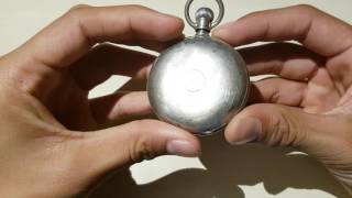 American Illinois watch & co Springfield pocket watch table top overview