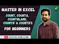 Count, Counta, Countblank, Countif & Countifs formula in excel