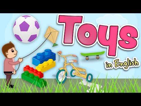 Toys in English for kids - Vocabulary for children