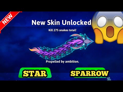 Wow! New STAR SPARROW Skin Unlocked! New Snakes In Space Event Gameplay #snakeio #snakegame