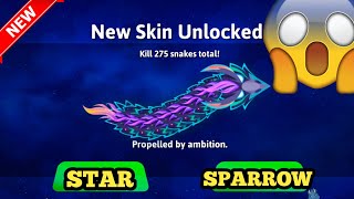 Wow! New STAR SPARROW Skin Unlocked! New Snakes In Space Event Gameplay #snakeio #snakegame