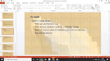 Multicollinearity part 2
