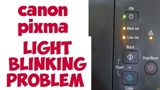 canon pixma light blinking problem solved