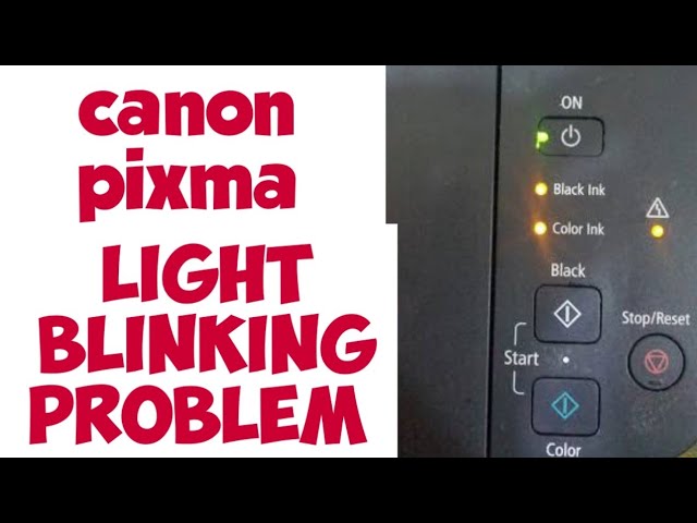 canon pixma blinking problem - YouTube