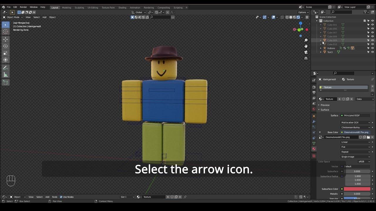 How to Select Rig Limbs in Blender (Roblox GFX) YouTube