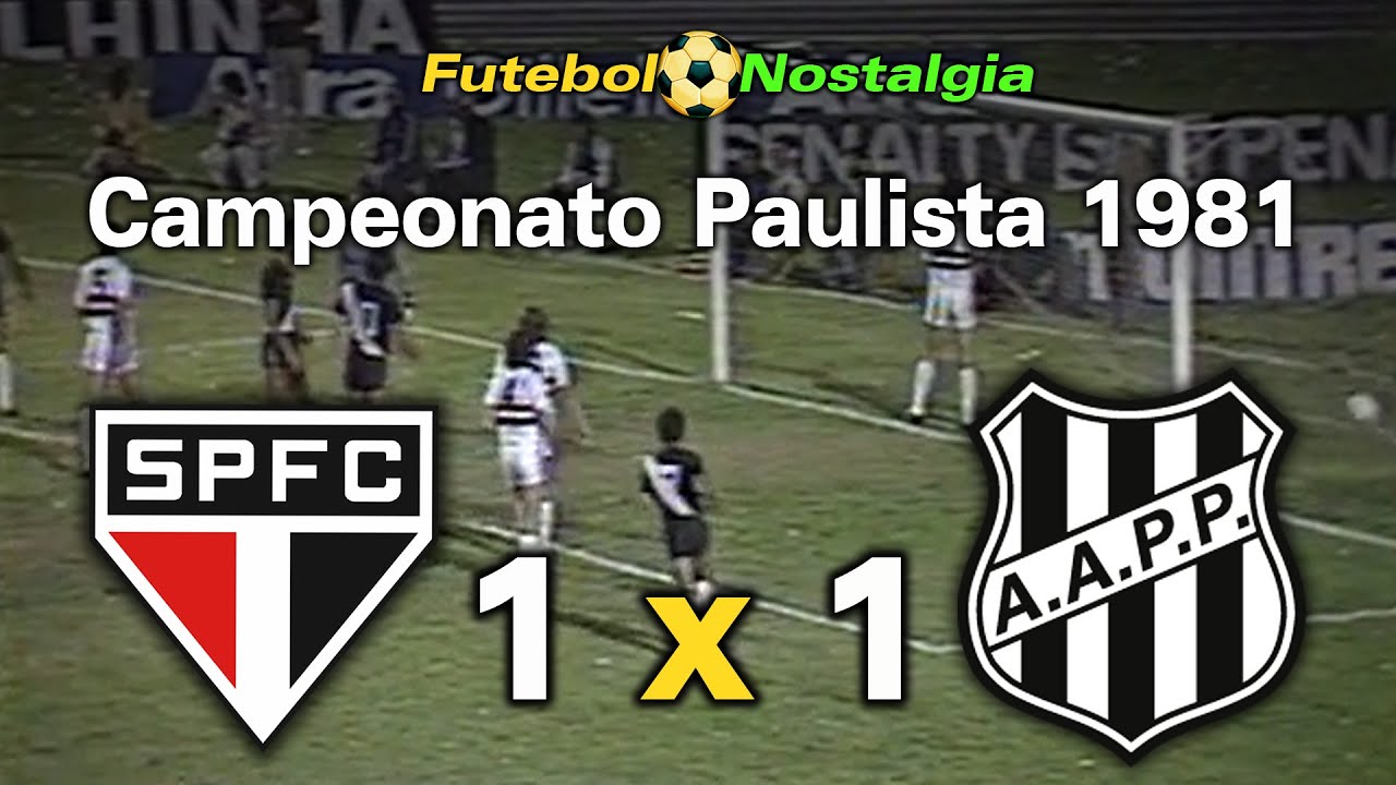 São Paulo 1 x 1 Ponte Preta - 25-11-1981 ( Campeonato Paulista )