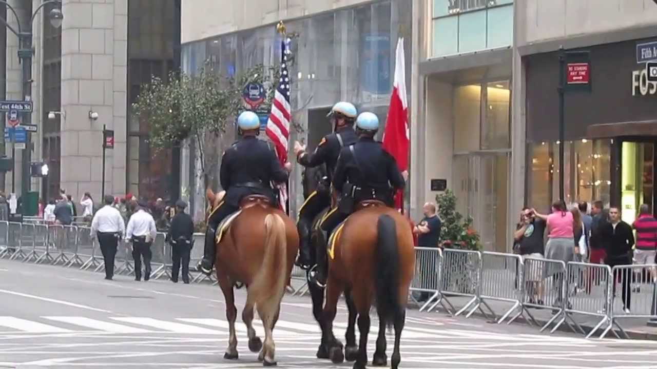 Pulaski Polish Day Parade New York City Clip 1 Horses Sunday