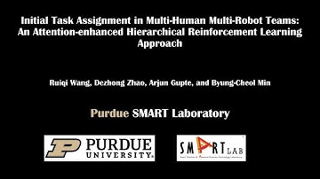 Initial Task Assignment in MH-MR Teams: An Attention-enhanced HRL Approach