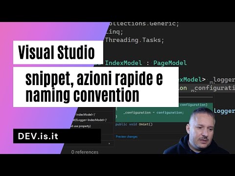 Video: Come si aggiunge uno snippet di codice a Visual Studio?