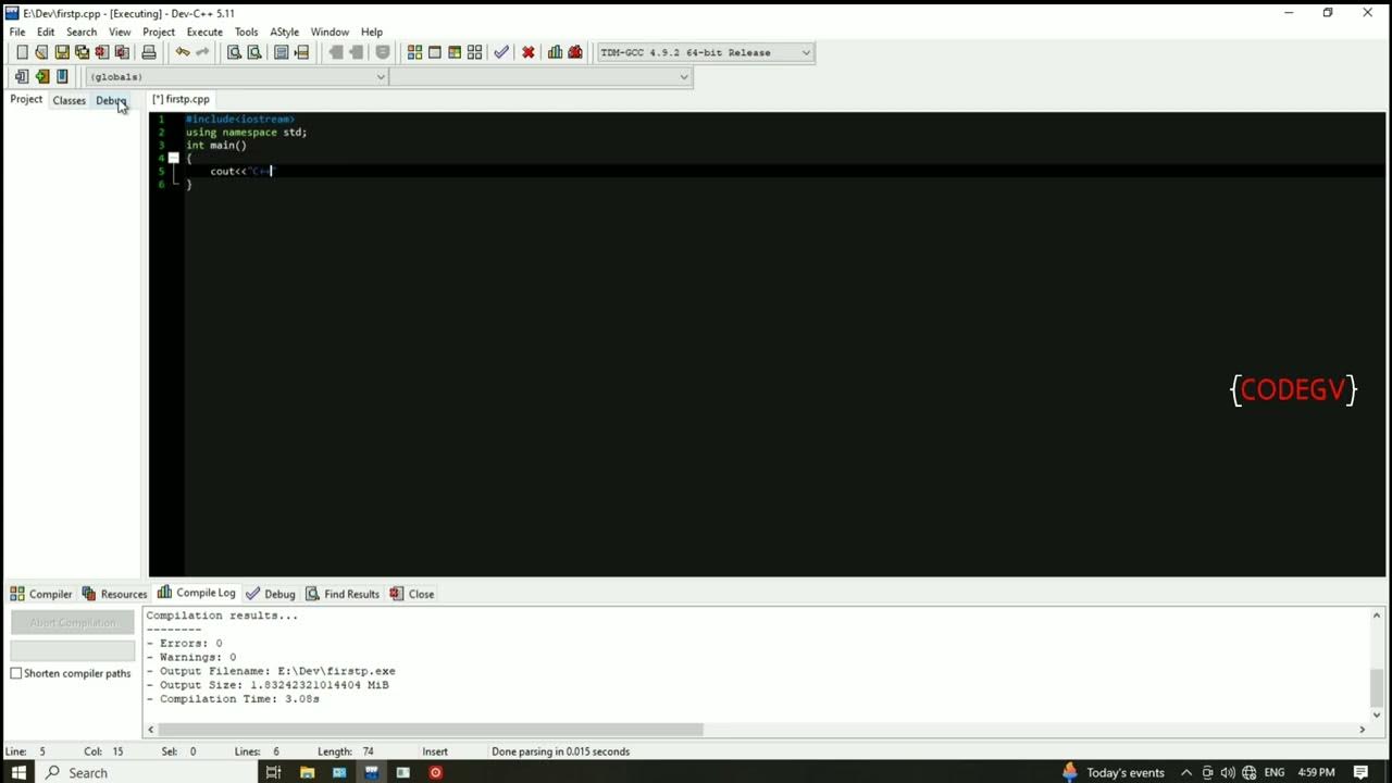 First Program in C++ language || Dev-C++ || Hello World - YouTube