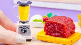 Amazing Miniature Beef Recipe 🥩 Miniature Beef rolled with cheese sausage | Best Of Mini Cooking