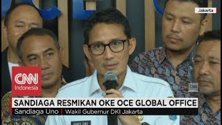 Sandiaga Uno Resmikan OK Oce Global Office