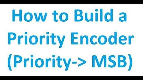Priority Encoder (Based upon MSB) | Digital Logic Design
