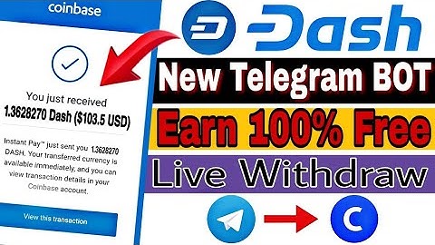 Telegram | New Free Dash Coin Telegram Bot Live Withdraw Proof | Earn Free Dash Coin | No Investment