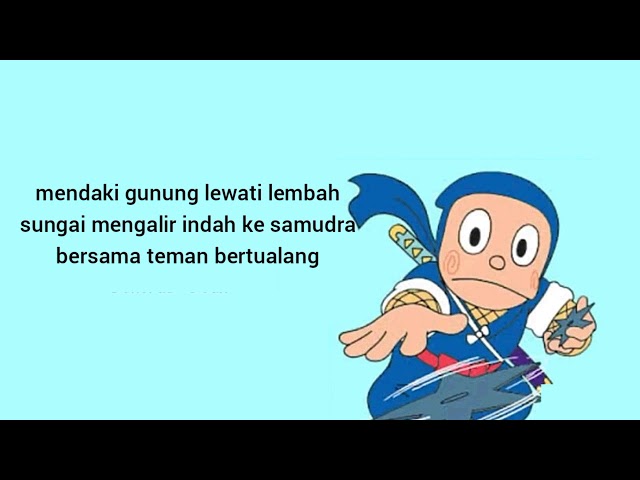 Lagu pembuka ninja hatori | lirik class=