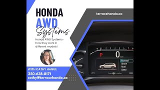 Honda AWD Systems-Can you lock them in? by Cathy at Terrace Honda 22 views 1 year ago 3 minutes, 12 seconds