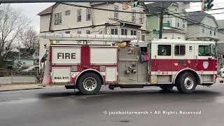 Waterbury Fire Department Engine 5 Responding With Q2B!