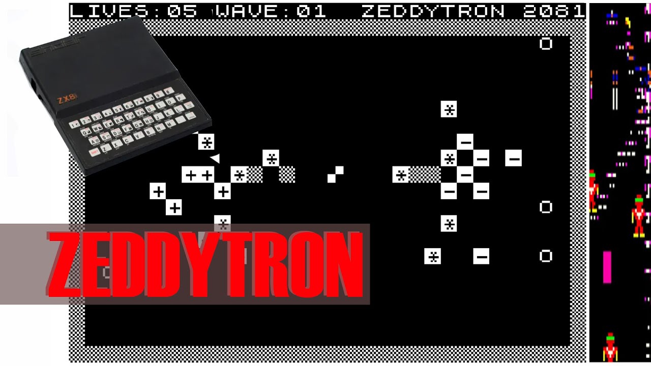 Sinclair ZX 81) Zeddytron 2081 by Naranjito Games