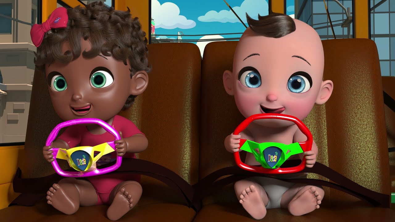 wheels on the bus | the wheels on the bus go round and round song | Dada Tv