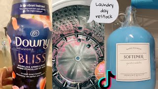 [ASMR]🧺  Laundry day refill, restock and organizing / TikTok Compilation #15 👚💖