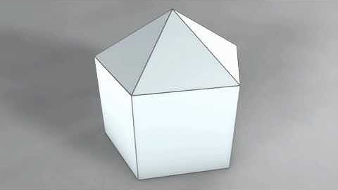 Make 3D Solid Shapes - Elongated Pentagonal Pyramid / Удлинённая пятиугольная пирамида (J9)