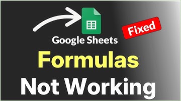 Formules werken niet in Google Sheets: oplossen