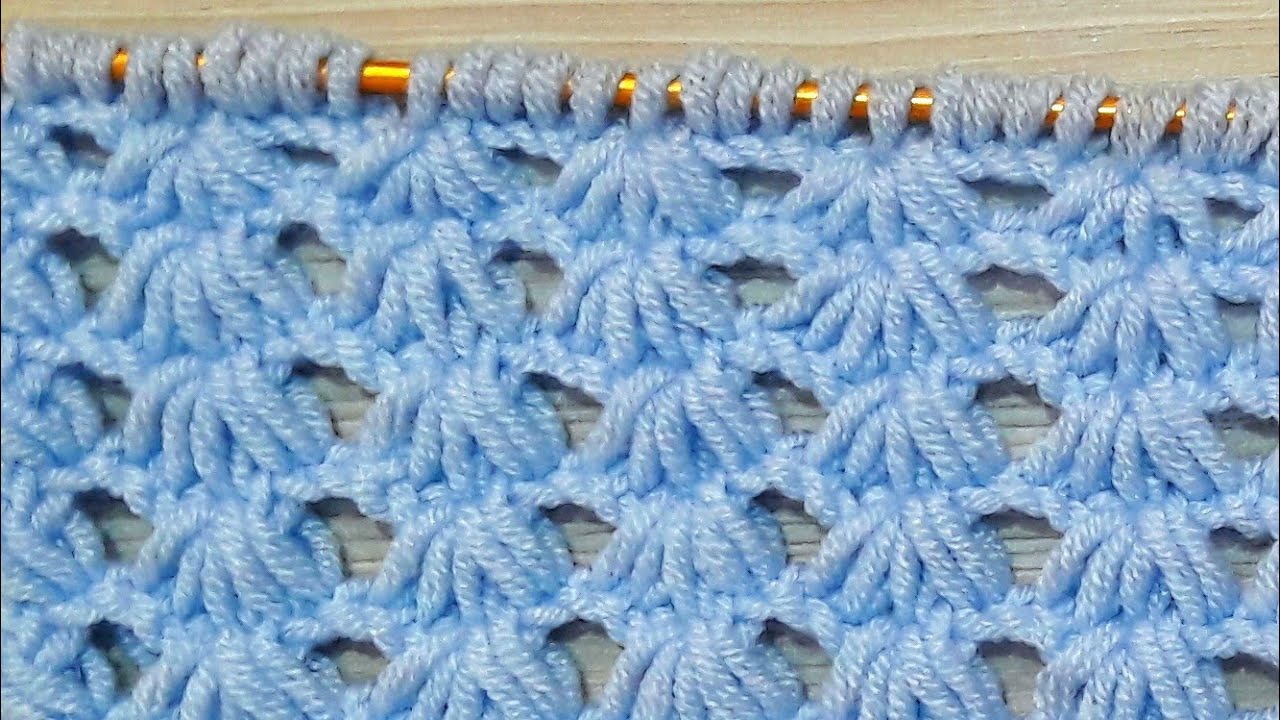 Fantástico!✔ Ganchillo tunecino muy hermoso / Ganchillo fácil para principiantes - CROCHET