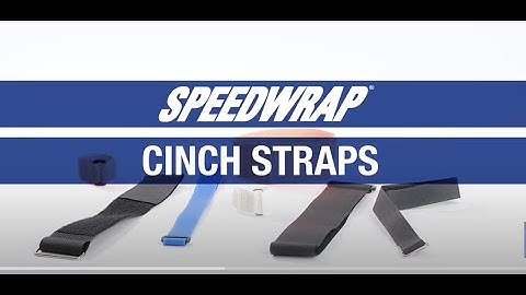 SPEEDWRAP® Hook & Loop Cinch Strap- Product Video