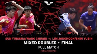 FULL MATCH | LIM/SHIN vs WANG/SUN | XD F | #SingaporeSmash 2024