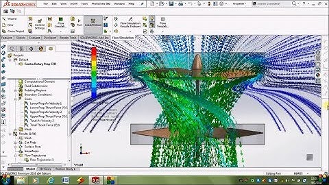 Solidworks CFD tutorial: Contra Rotary Propeller CFD (for Thrust calculation)
