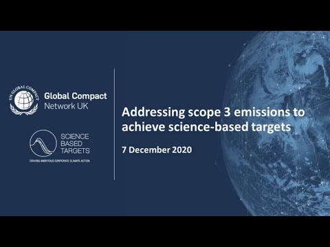 Addressing scope 3 emissions to achieve science-based targets (2020)