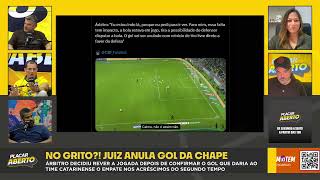 NO GRITO? JUIZ ANULA GOL DA CHAPECOENSE CONTRA PALMEIRAS | Corte do Placar Aberto