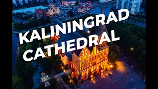 Kaliningrad Cathedral And The City From A Drone From A Birds-Eye View Summer 2022