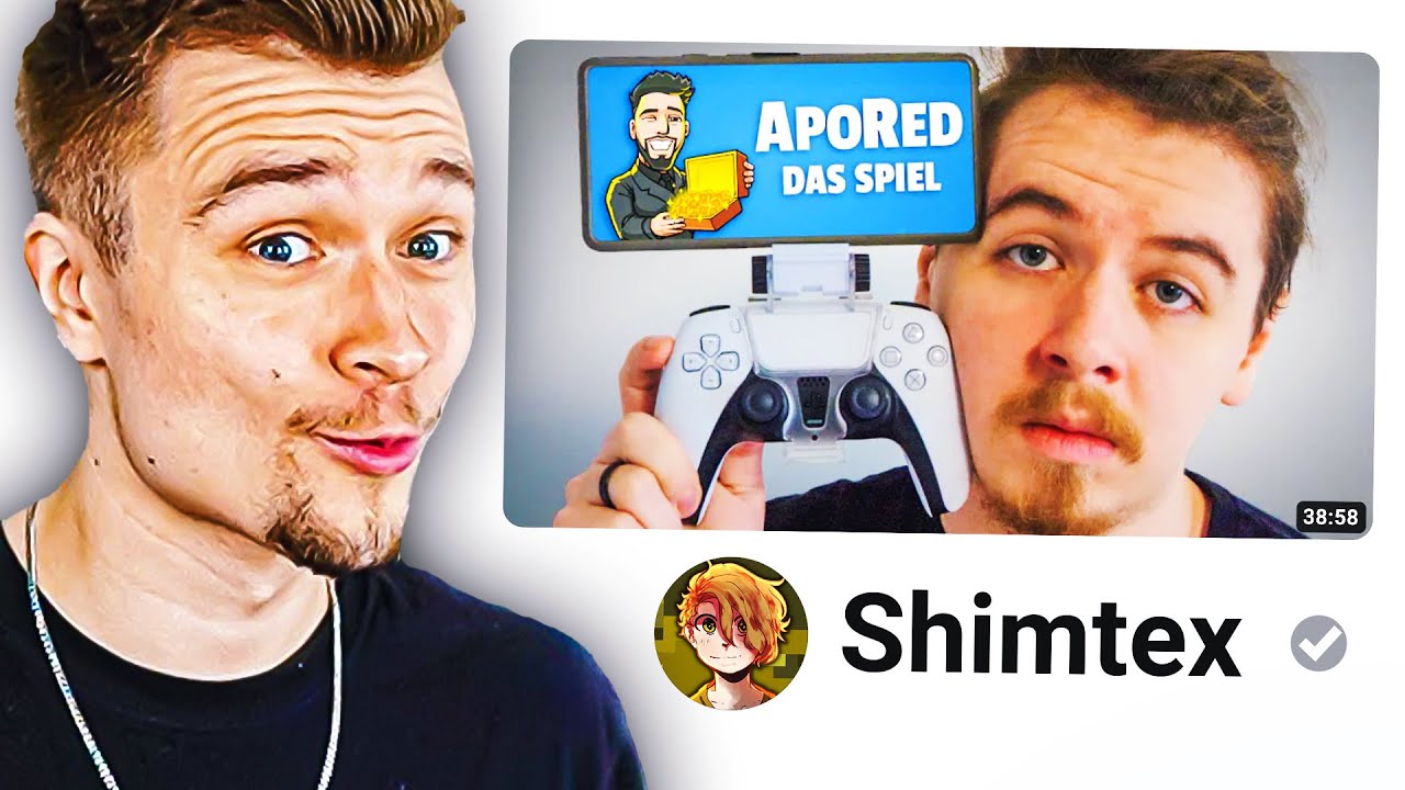 Dävid reagiert auf SHIMTEX über YouTuber VIDEOSPIELE