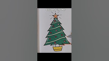 CHRISTMAS Tree Coloring Page #coloringbook #coloringpage #drawing #art #markers #christmastree