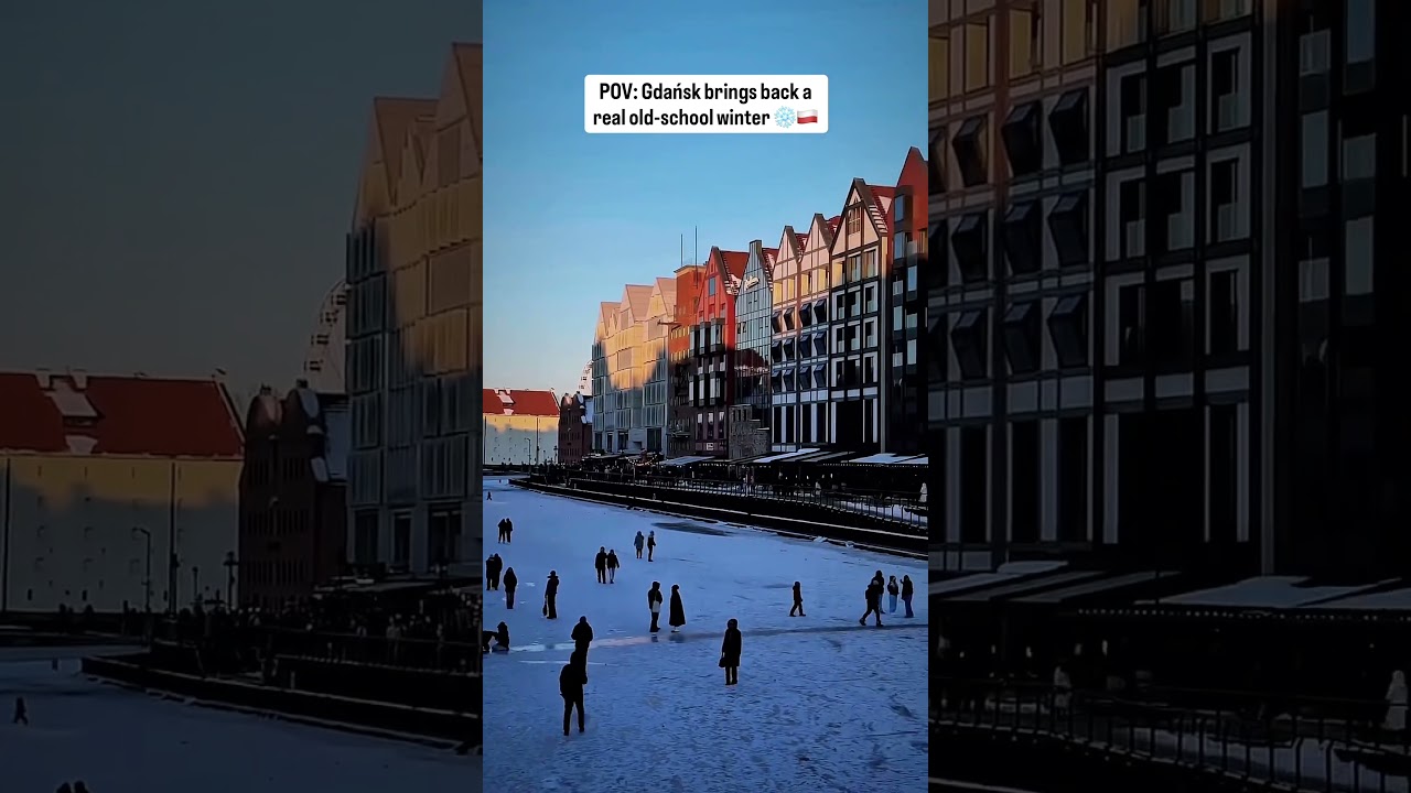 POV: Gdańsk brings back a real old-school winter ❄️🇵🇱 