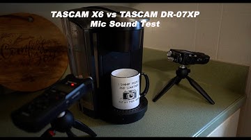 TASCAM DR-07XP vs TASCAM X6 Mic Sound Test Coffee Maker