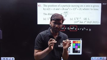 The position of a particle moving on x-axis is given by x(t) = A sint + Bcos2t +D , where t is......