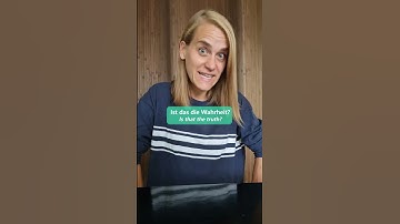 Is it war or wahr?!🧐 Find out the difference with Jenny! #learngerman #lingonigerman