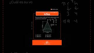 Icfes | Volumen de un cono